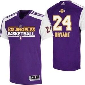 NWOT Vintage Adidas 2009 Kobe Bryant NBA Los Angeles Lakers Shooting Shirt Men L